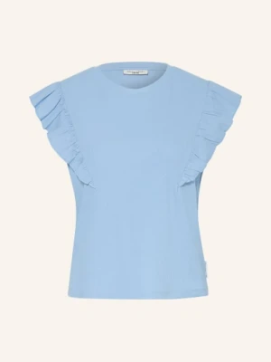 Marc O'polo Denim Top Z Falbanami blau JASNONIEBIESKI