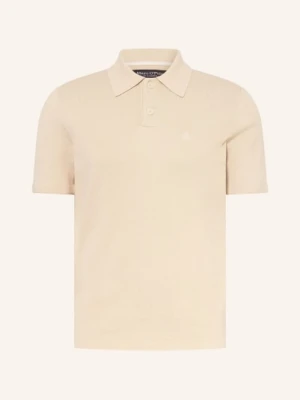 Marc O'polo Dzianinowa Koszulka Polo beige