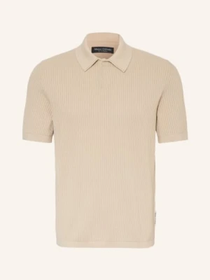 Marc O'polo Dzianinowa Koszulka Polo beige