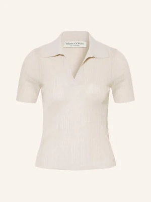 Marc O'polo Dzianinowa Koszulka Polo beige