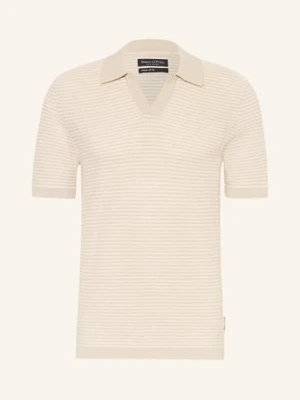 Marc O'polo Dzianinowa Koszulka Polo beige