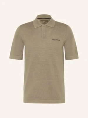 Marc O'polo Dzianinowa Koszulka Polo beige