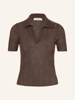 Marc O'polo Dzianinowa Koszulka Polo braun