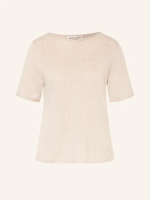 Marc O'polo Dzianinowa Koszulka Z Dodatkiem Lnu beige
