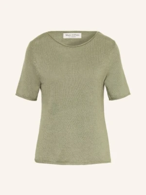 Marc O'polo Dzianinowa Koszulka Z Dodatkiem Lnu gruen