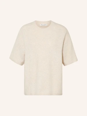 Marc O'polo Dzianinowa Koszulka Z Domieszką Alpaki beige