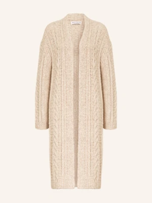 Marc O'polo Dzianinowe Wdzianko Z Dodatkiem Alpaki beige