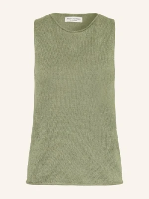 Marc O'polo Dzianinowy Top Z Lnem gruen