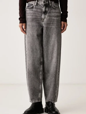 Marc O'Polo jeansy barrel damskie szary