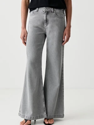 Marc O'Polo jeansy flare damskie szary