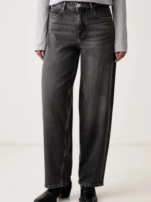 Marc O'Polo jeansy relaxed fit damskie szary