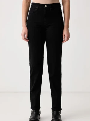 Marc O'Polo jeansy straight damskie czarny