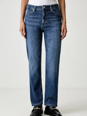 Marc O'Polo jeansy straight damskie granatowy