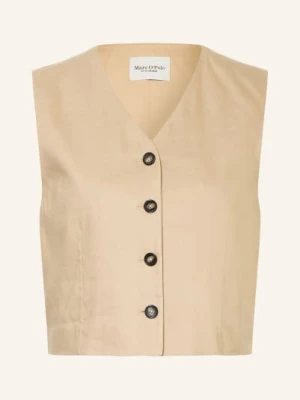 Marc O'polo Kamizelka Blezerowa Z Lnem beige
