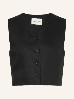 Marc O'polo Kamizelka Blezerowa Z Lnem schwarz