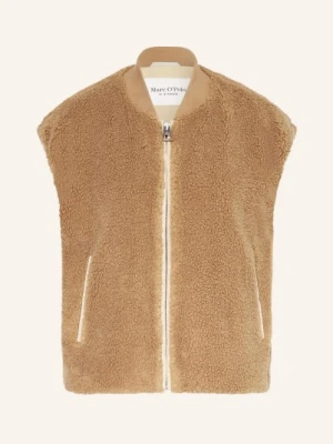 Marc O'polo Kamizelka Z Futerkiem Pluszowym braun