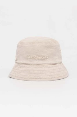 Marc O'Polo kapelusz bawełniany kolor beżowy bawełniany 403810701143