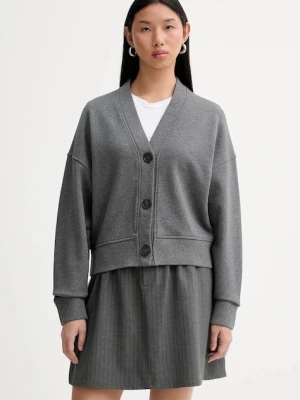 Marc O'Polo kardigan bawełniany damski kolor szary 600407357025