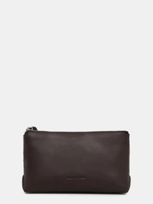 Marc O'Polo kosmetyczka skórzana kolor brązowy 5000008507