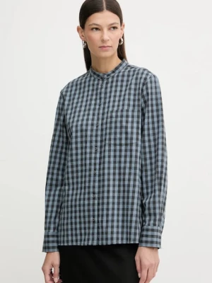 Marc O'Polo koszula bawełniana damska kolor niebieski regular 511111042519