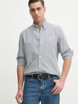 Marc O'Polo koszula bawełniana męska kolor biały regular z kołnierzykiem button-down 522733842172