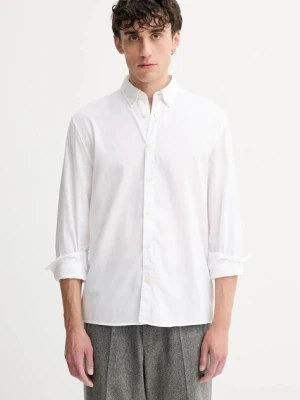 Marc O'Polo koszula bawełniana męska kolor biały regular z kołnierzykiem button-down B21726842342