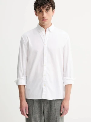Marc O'Polo koszula bawełniana męska kolor biały regular z kołnierzykiem button-down B21726842342