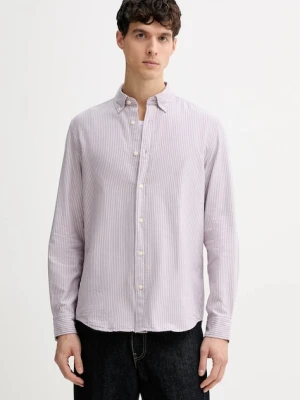 Marc O'Polo koszula bawełniana męska kolor różowy regular z kołnierzykiem klasycznym 620733042172