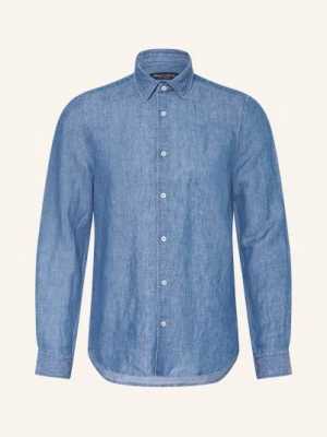 Marc O'polo Koszula O Kroju Shaped Fit Z Lnu blau