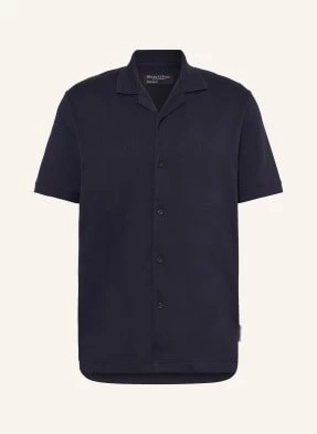 Marc O'polo Koszula Z Klapami Z Dzianiny Regular Fit blau