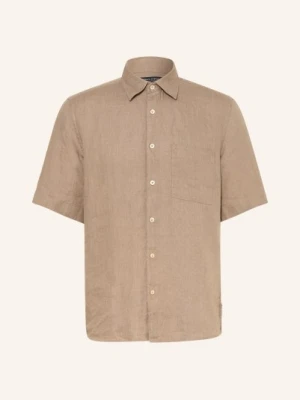 Marc O'polo Koszula Z Krótkim Rękawem Regular Fit Z Lnu beige