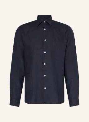 Marc O'polo Koszula Z Lnu Regular Fit blau