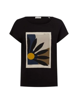 Marc O'Polo Koszulka damska Kobiety Bawełna czarny nadruk,