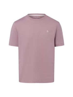 Marc O'Polo Koszulka męska Mężczyźni Bawełna lila jednolity,