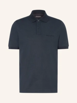 Marc O'polo Koszulka Polo Piqué O Kroju Regular Fit blau GRANATOWY