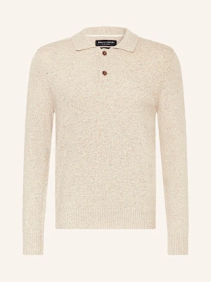 Marc O'polo Koszulka Polo Z Dzianiny beige