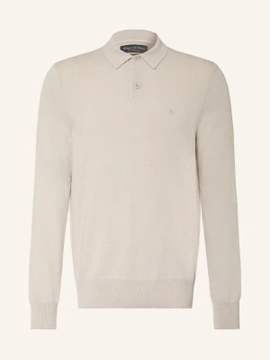 Marc O'polo Koszulka Polo Z Dzianiny beige