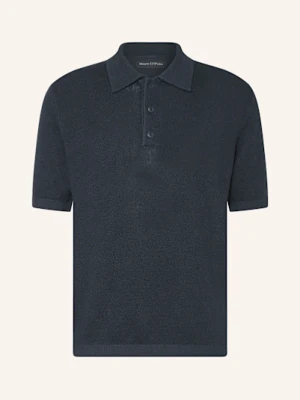 Marc O'polo Koszulka Polo Z Dzianiny Regular Fit blau