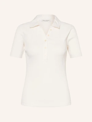 Marc O'polo Koszulka Polo Z Dzianiny Regular Fit weiss