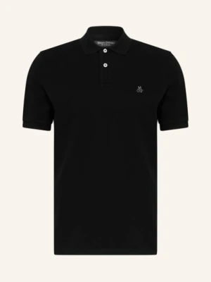 Marc O'polo Koszulka Polo Z Piki Regular Fit schwarz