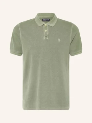 Marc O'polo Koszulka Polo Z Pikowanego Materiału, Krój Regular Fit gruen OLIWKOWY