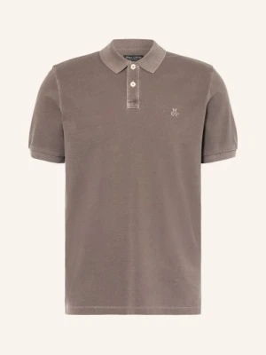 Marc O'polo Koszulka Polo Z Pikowanym Wzorem braun