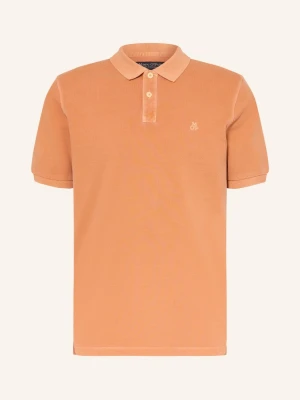 Marc O'polo Koszulka Polo Z Pikowanym Wzorem orange