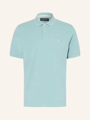 Marc O'polo Koszulka Polo Z Pikowanym Wzorem Regular Fit blau