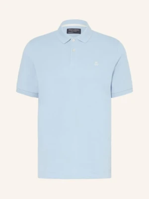 Marc O'polo Koszulka Polo Z Pikowanym Wzorem Regular Fit blau