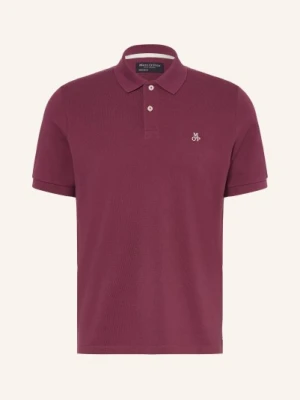 Marc O'polo Koszulka Polo Z Pikowanym Wzorem Regular Fit rot