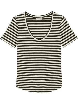 Marc O'Polo Koszulka w kolorze czarno-kremowym rozmiar: XS