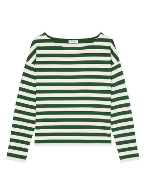 Marc O'Polo Koszulka w kolorze zielono-kremowym rozmiar: M