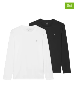 Marc O'Polo Koszulki (2 szt.) w kolorze czarnym i białym rozmiar: M