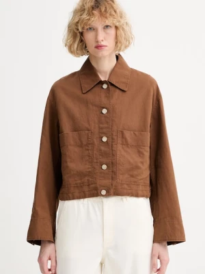 Marc O'Polo kurtka koszulowa damska z lnem